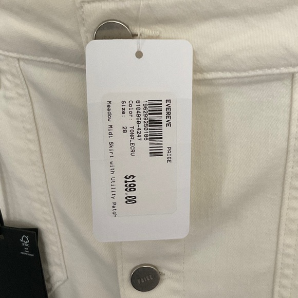 PAIGE Meadow Midi Skirt with Utility Patch - off white - Picture 3 of 6